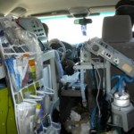 Inside crowded Van